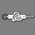 Key Clip W/ Key Ring & Horse (Face, Cartoon) Key Tag